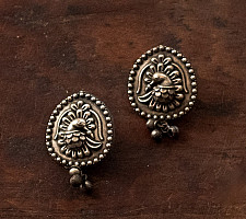 Ishana . इशाना | German Silver Earring - Peacock