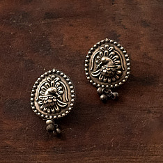 Ishana . इशाना | German Silver Earring - Peacock
