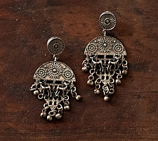 Ishana . इशाना | German Silver Earring - 23