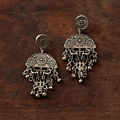 Ishana . इशाना | German Silver Earring - 23