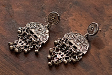Ishana . इशाना | German Silver Earring - 23