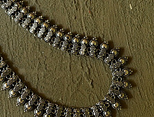 Dhara . धरा | White Metal - Long Necklace