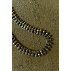 Dhara . धरा | White Metal - Long Necklace