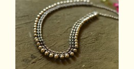 Dhara . धरा | Antique Finish White Metal - Long Necklace