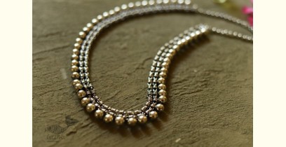 Dhara . धरा | Antique Finish White Metal - Long Necklace