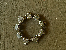 Dhara . धरा | White Metal - Kada (Free Size)