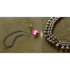 Dhara . धरा | Long Antique Finish Long Necklace