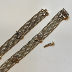 Kanupriya - White Metal - Rabari Waist Belt / Kamar Bandh -A