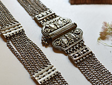 Kanupriya - White Metal -  Tribal Kamarband - B