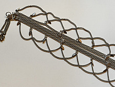 Kanupriya - White Metal - Rabari Waist Belt / Kamar Bandh - E