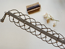 Kanupriya - White Metal - Rabari Waist Belt / Kamar Bandh - E