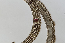 Antique Finish Banjara White Metal Payal