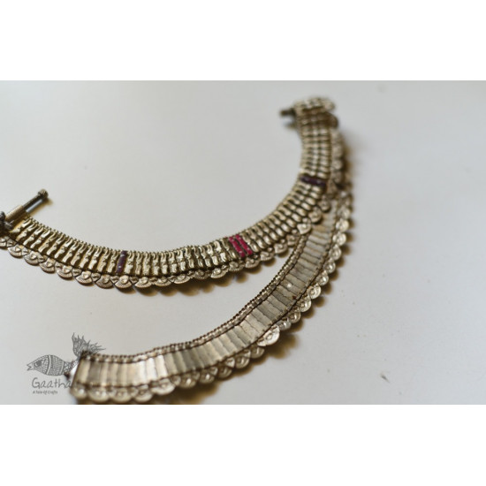 shop Ethnic Banjara White Metal Payal