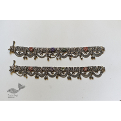 Antique Finish - Jhhalar Ghungru Payal (Pair)