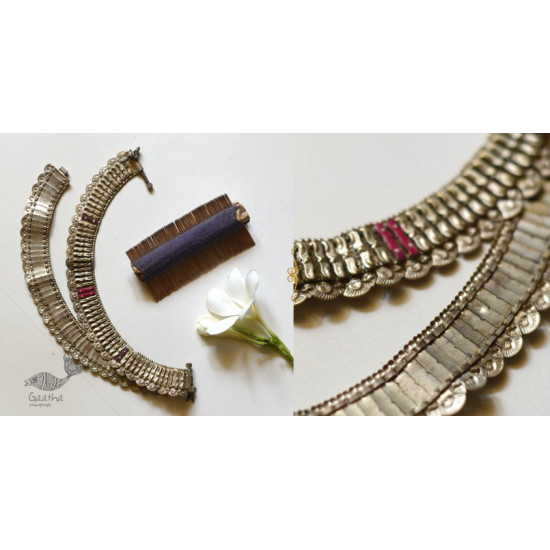 shop Ethnic Banjara White Metal Payal