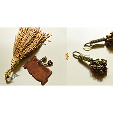 Kanupriya ~ Vintage White Metal Earring - A