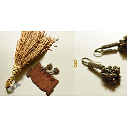 Kanupriya ~ Vintage White Metal Earring - A