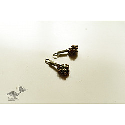 Kanupriya ~ Vintage White Metal Earring - A