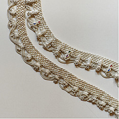 Kanupriya - White Metal - Rabari Waist Belt / Kamar Bandh - G