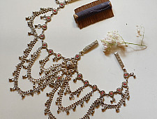 Kanupriya - White Metal - Rabari Waist Belt / Kamar Bandh - Antique Design