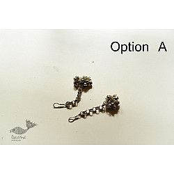 Kanupriya ~ Vintage White Metal Earring - Two Options