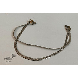 Kanupriya ~ Vintage Jewelry - Banjara Simple Chain Payal / Anklet (Pair) - Two Options