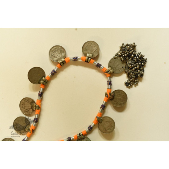 shop Handmade Rabari Long Coin Necklace