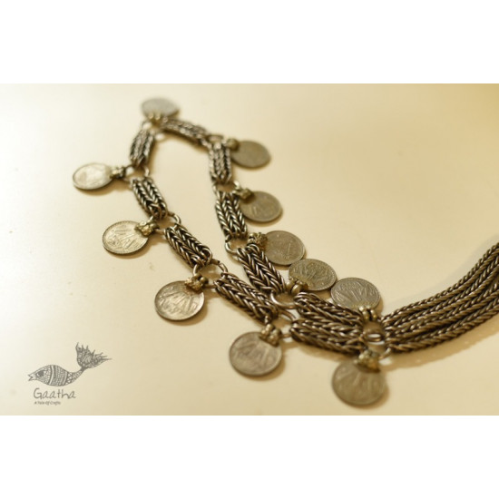 shop Handmade Heavy Chain & Coin Vintage Necklace