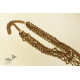 shop Tribal / Vintage Jewelry - Brass Chandra Haar / Bor Mala / Long Necklace