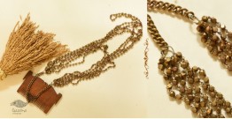 Kanupriya | Tribal / Vintage Jewelry - Brass Chandra Haar / Bor Mala / Long Necklace