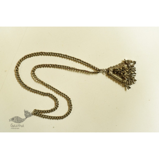 shop Rabari Vintage Necklace With Triangle Pendant 