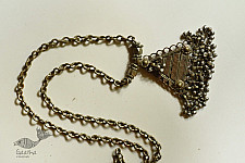Kanupriya | Antique Finish Tribal Necklace - Triangle Pendant 