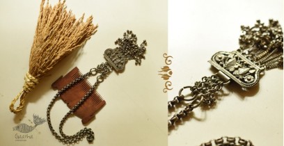 Kanupriya | Antique Finish Tribal Necklace - Butterfly Pendant 