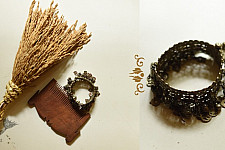 Kanupriya ~ Vintage Jhumar Folding Kada