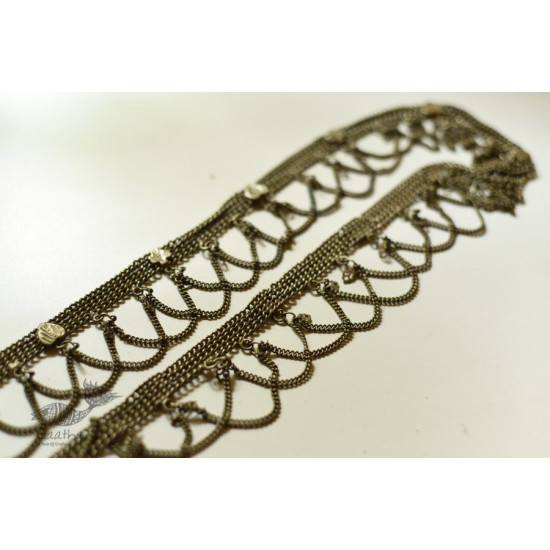 shop White Metal Waist Belt / Kamar Bandh - Jhumar Design