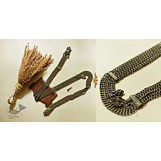 Kanupriya ❉ White Metal - Rabari Unisex Waist Belt / Kamar Bandh