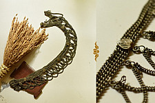 Kanupriya ❉ White Metal - Waist Belt / Kamar Bandh ~ Jhumar Design