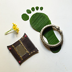 Kanupriya ⁑ Vintage Trible Ankle Hollow Kada