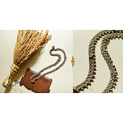 Kanupriya ~ Vintage Jewelry - Banjara Payal / Braided Chain Anklet (Pair) - G
