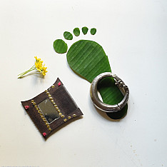 Kanupriya ⁑ Vintage Trible Ankle Solid & Heavy Kada
