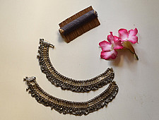 Vintage Payal | Antique Finish Trible Payal