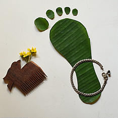 Antique Finish - Simple Payal (Pair) 