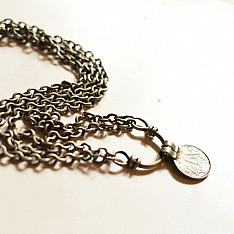 Kanupriya | Tribal / Vintage Jewelry - Coin Chain Necklace 