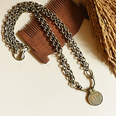 Kanupriya | Tribal / Vintage Jewelry - Coin Chain Necklace 