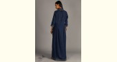 Indigo Collection | Linen maxi front open dress  | 13
