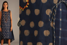 Indigo Collection | Linen angrakha wrap in block print | 10