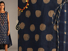 Indigo Collection | Linen angrakha wrap in block print | 10