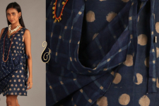 Indigo Collection | Linen block printed angrakha top  | 15