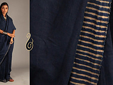 Indigo Collection | Linen block printed drape dress  | 12