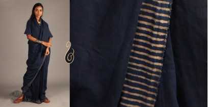 Indigo Collection | Linen block printed drape dress  | 12